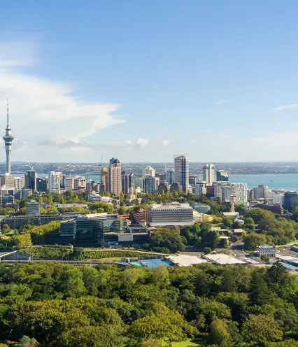 Aukland New Zealand skyline